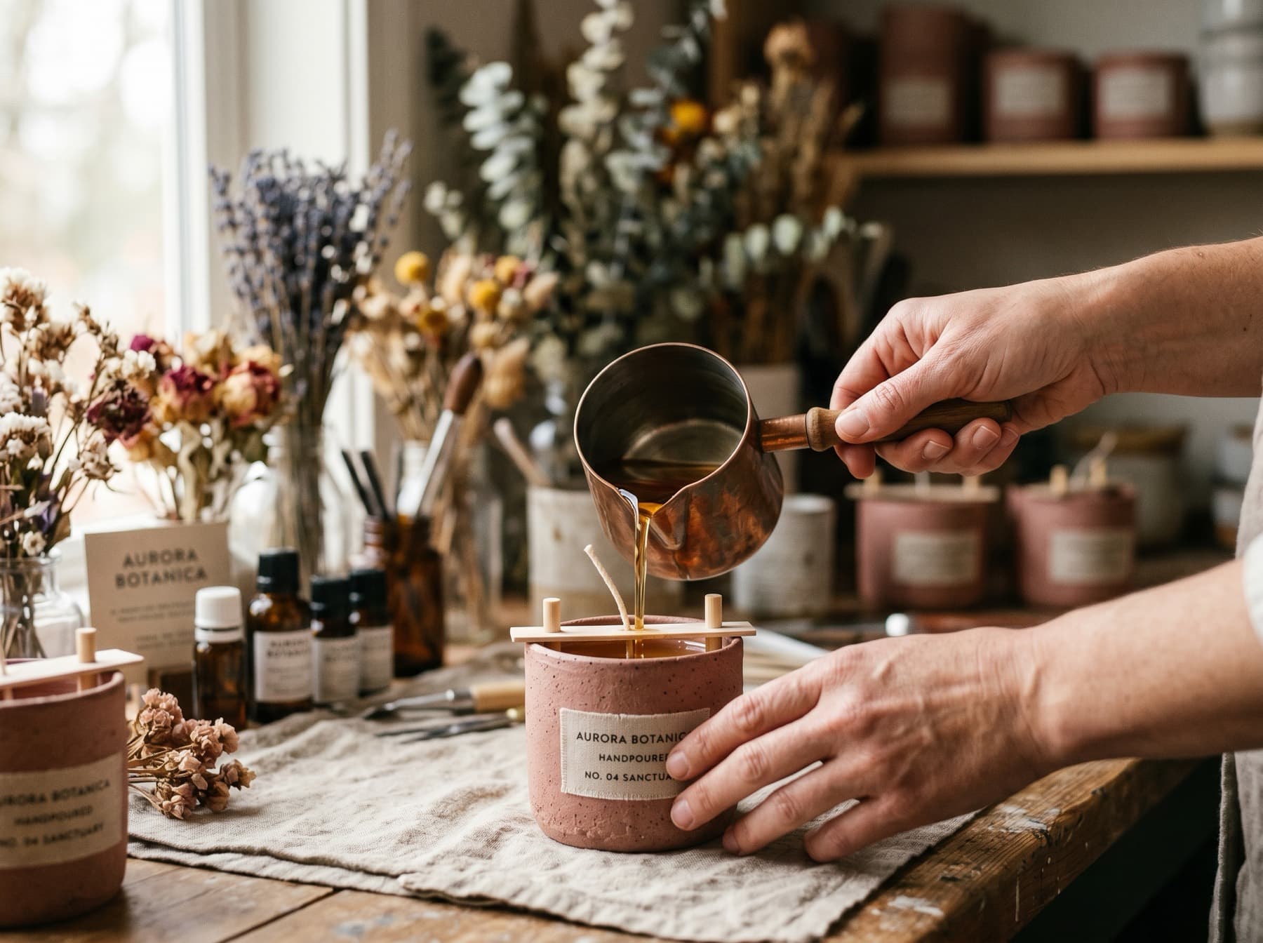 How Northwind Goods candles are made